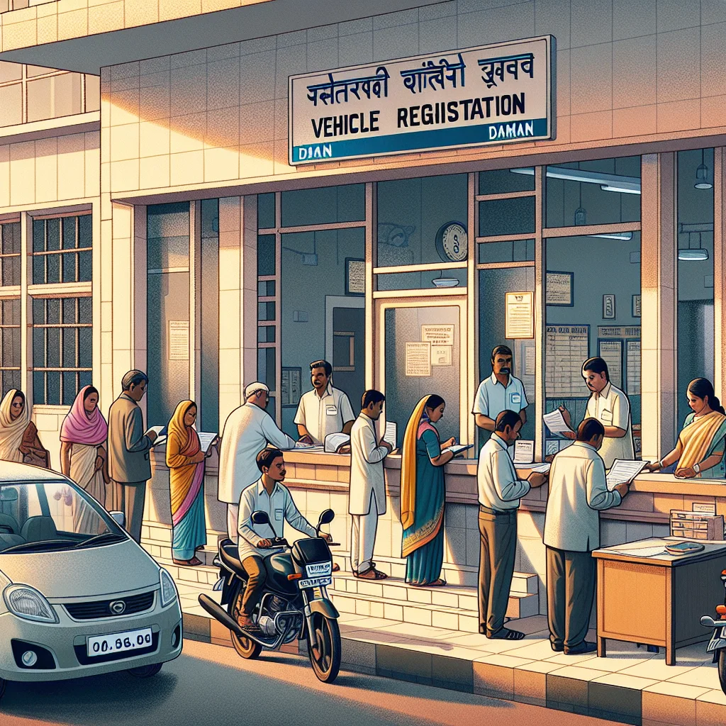 Vehicle registration process in Daman